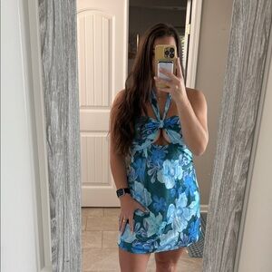 Hello Molly Blue Floral Midi Dress